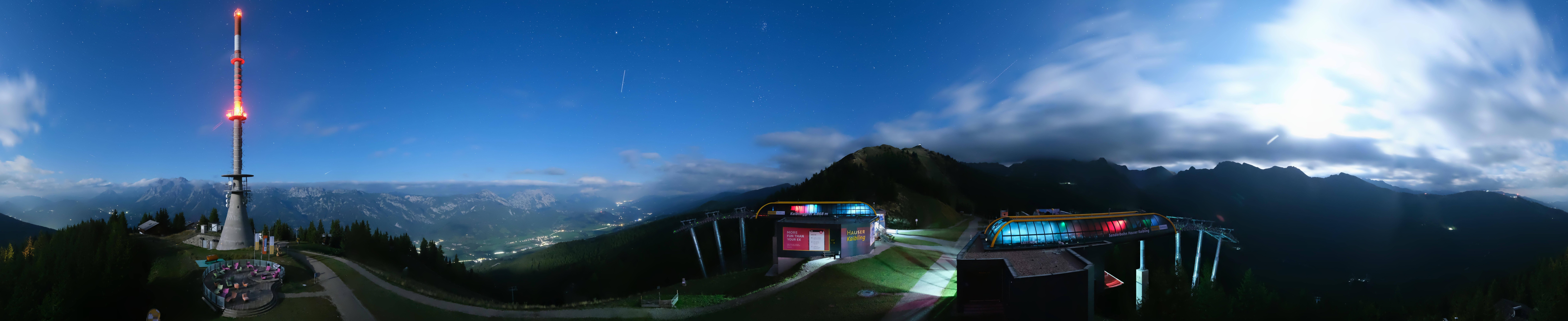 Archiv Foto Webcam Hauser Kaibling: Panorama Sendemast