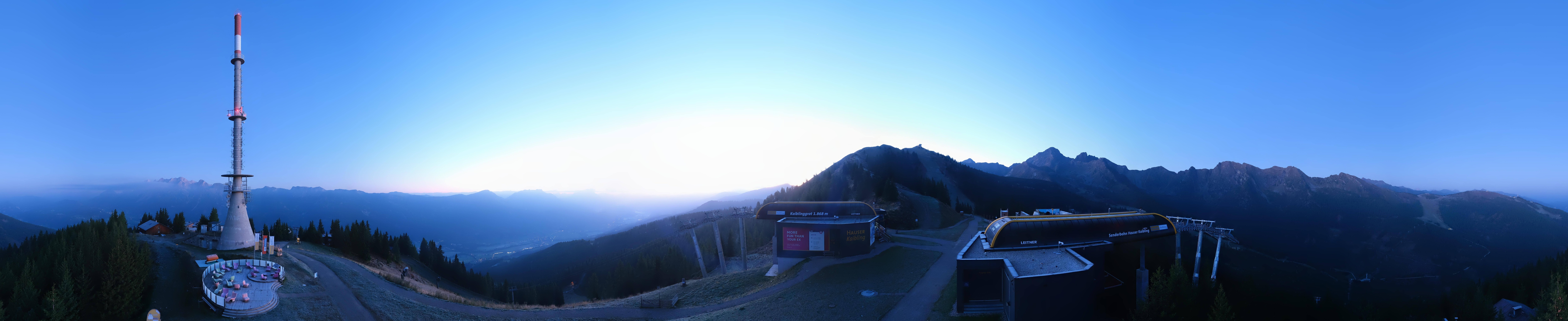 Archived image Webcam 360 degree Panoramic view Hauser Kaibling