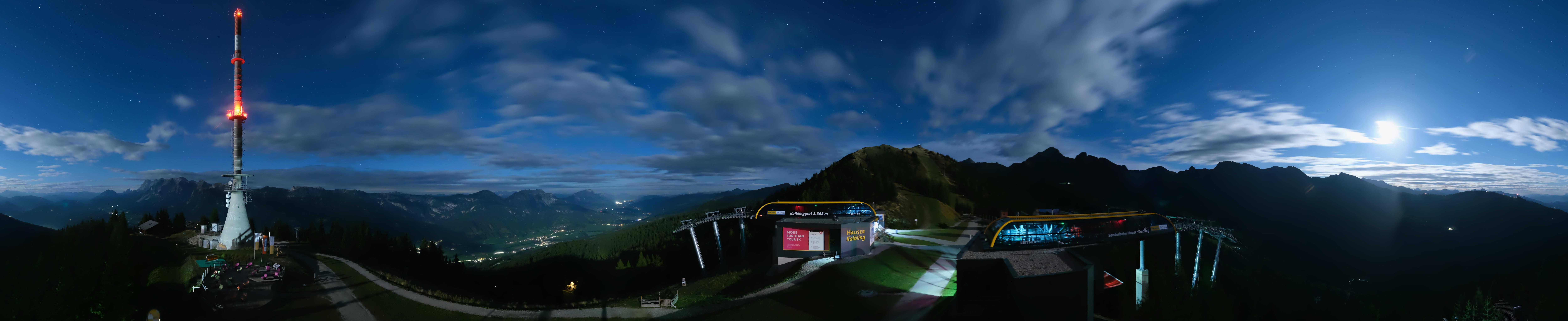 Archiv Foto Webcam Hauser Kaibling: Panorama Sendemast