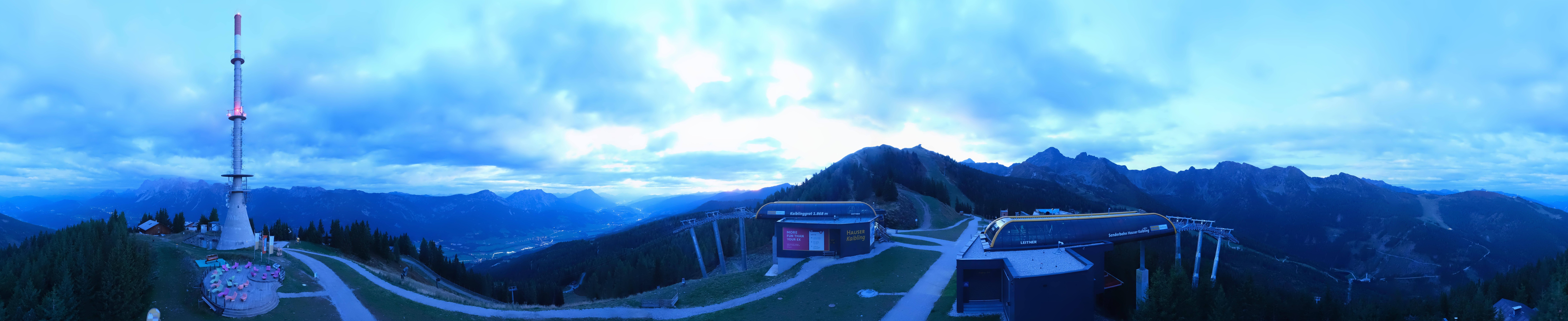 Archiv Foto Webcam Hauser Kaibling: Panorama Sendemast