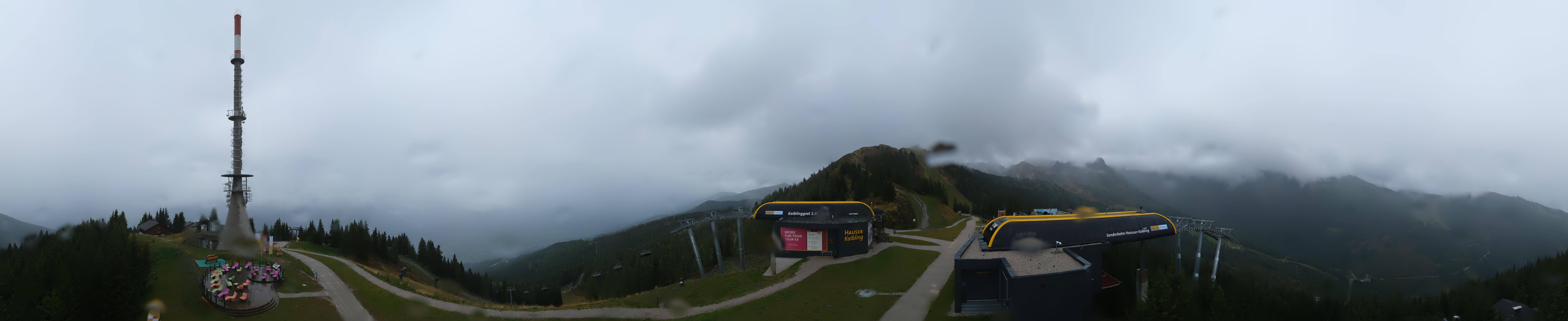 Archiv Foto Webcam Hauser Kaibling: Panorama Sendemast