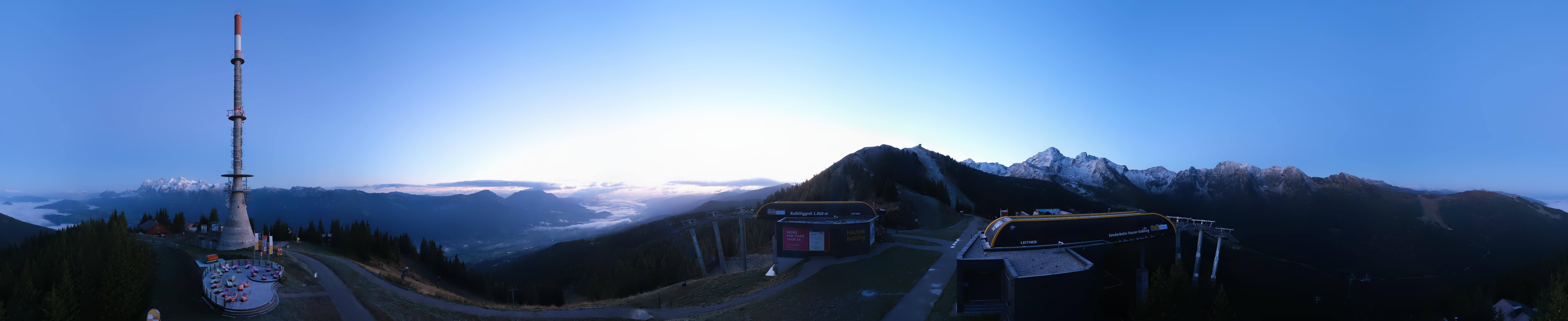 Archived image Webcam 360 degree Panoramic view Hauser Kaibling