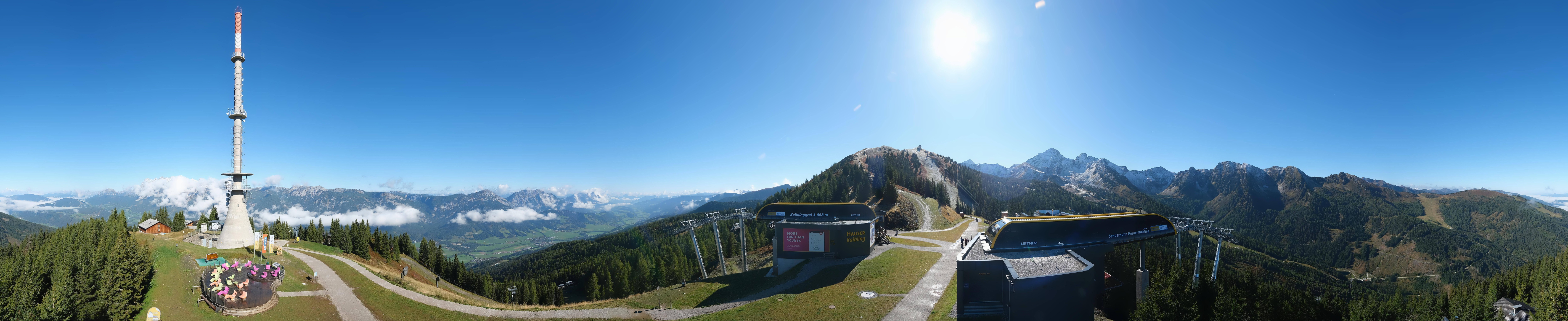 Archived image Webcam 360 degree Panoramic view Hauser Kaibling