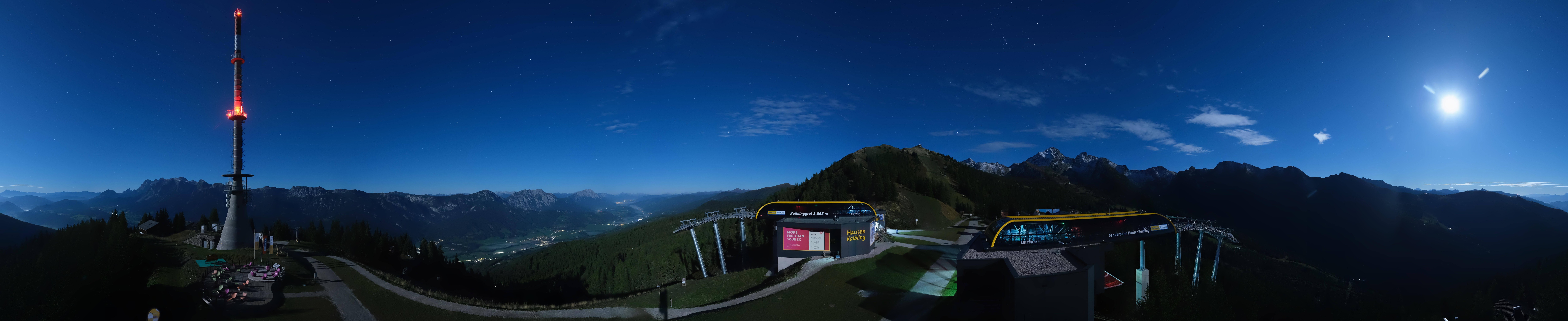 Archiv Foto Webcam Hauser Kaibling: Panorama Sendemast