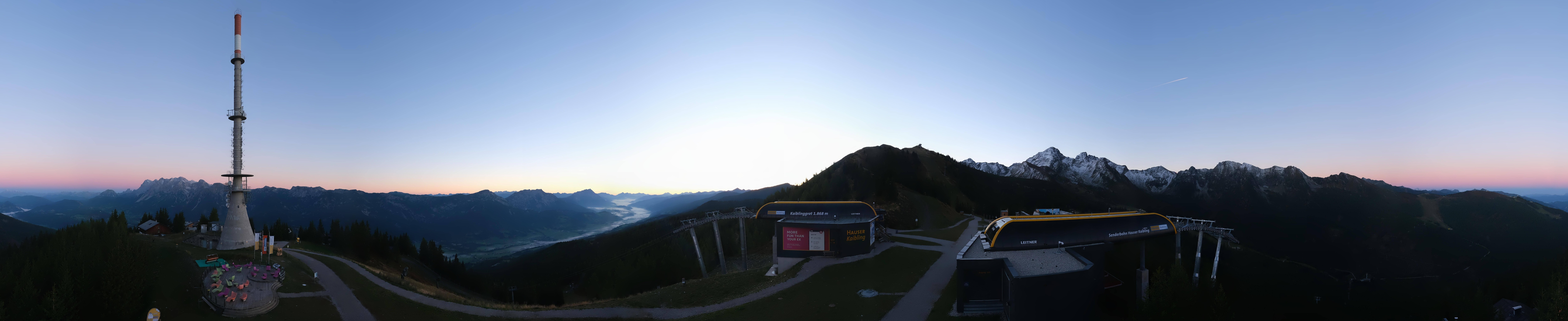 Archived image Webcam 360 degree Panoramic view Hauser Kaibling