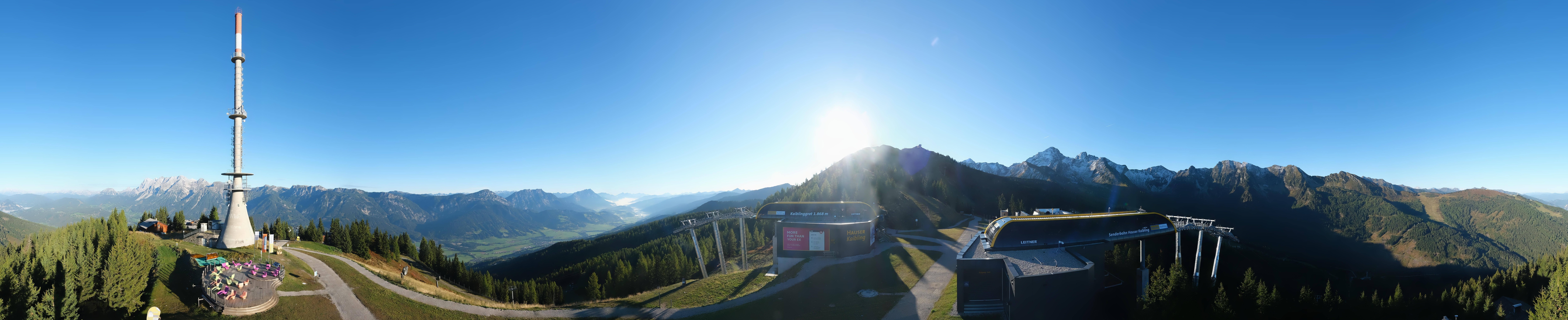 Archived image Webcam 360 degree Panoramic view Hauser Kaibling