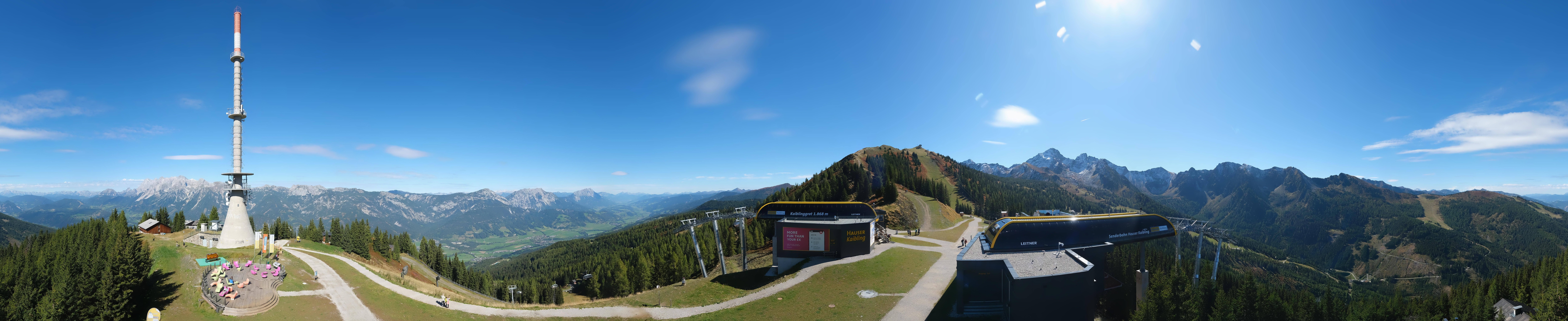 Archived image Webcam 360 degree Panoramic view Hauser Kaibling