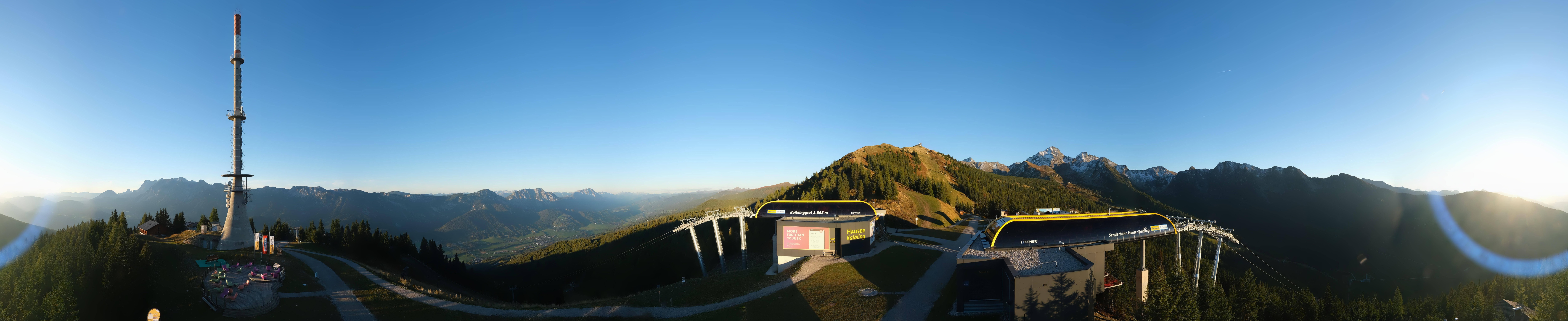 Archived image Webcam 360 degree Panoramic view Hauser Kaibling