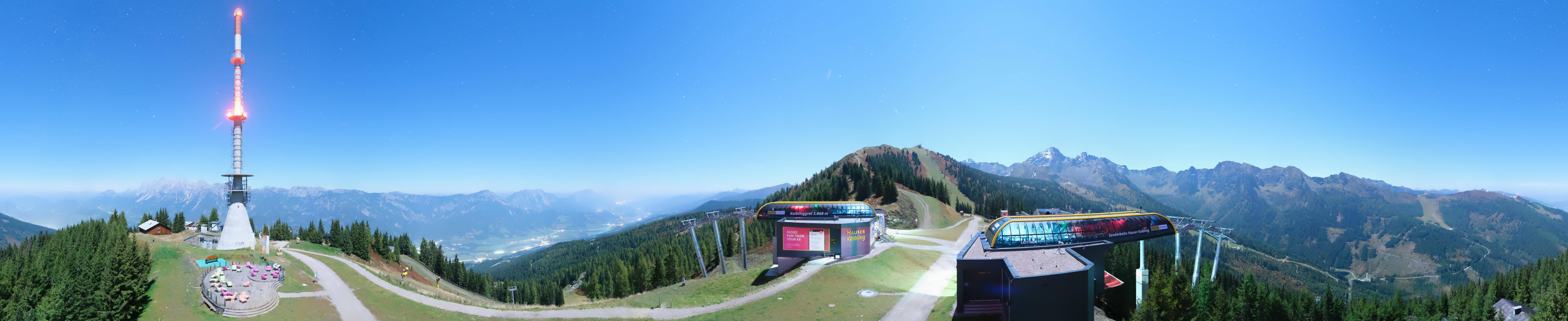 Archived image Webcam 360 degree Panoramic view Hauser Kaibling