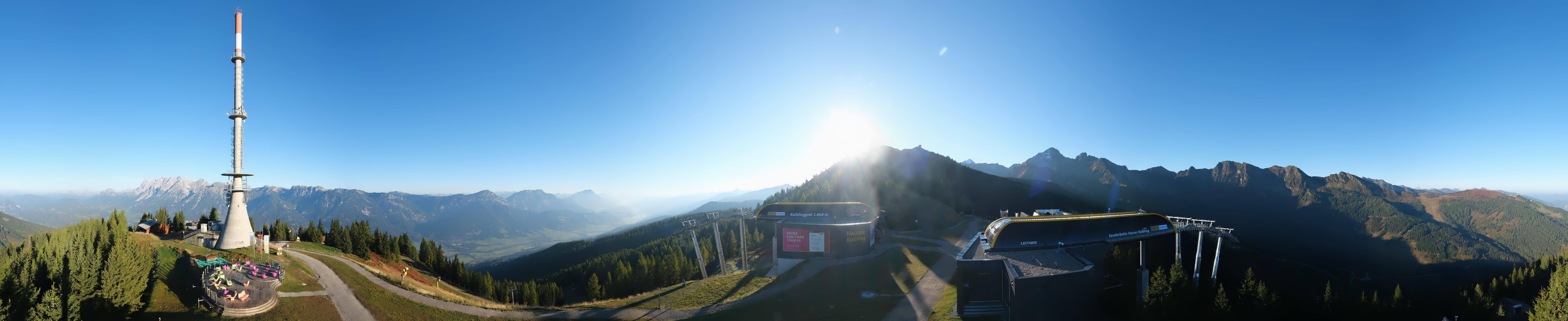 Archiv Foto Webcam Hauser Kaibling: Panorama Sendemast