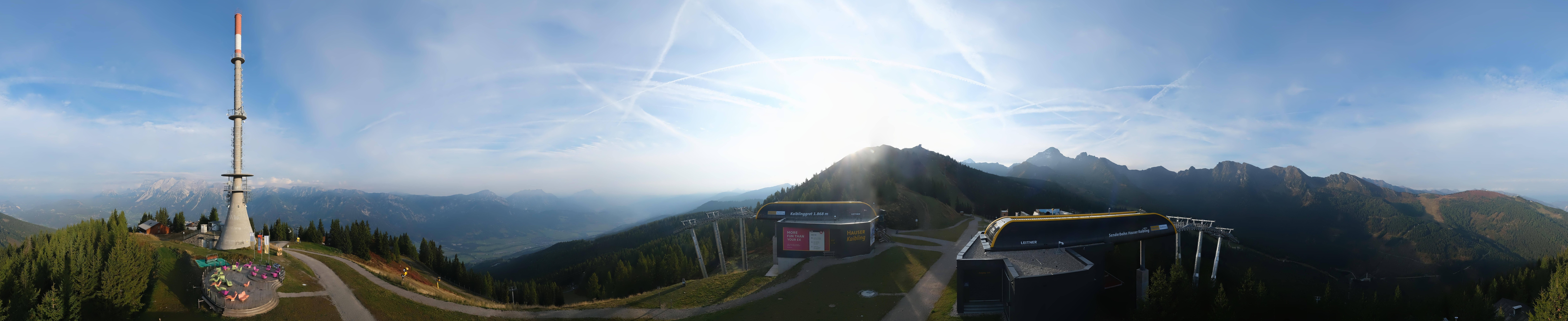 Archiv Foto Webcam Hauser Kaibling: Panorama Sendemast