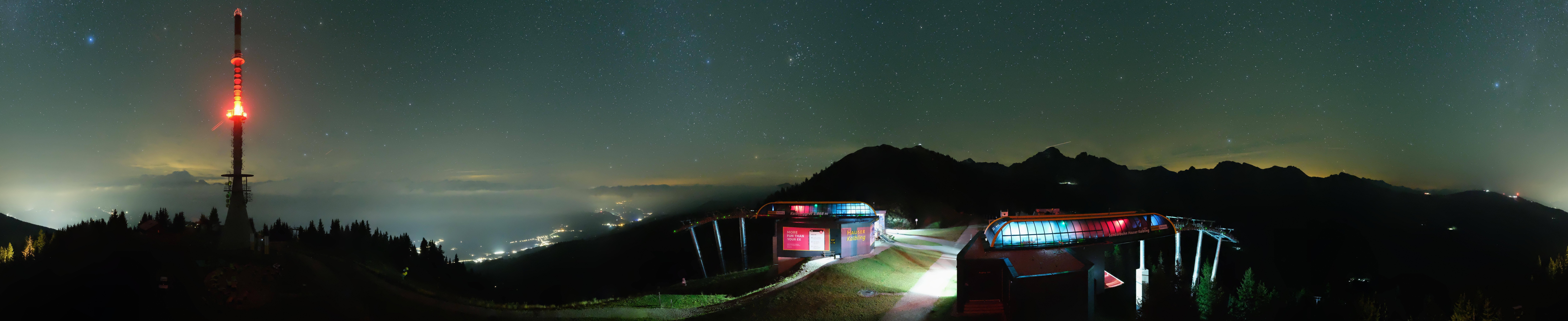 Archiv Foto Webcam Hauser Kaibling: Panorama Sendemast