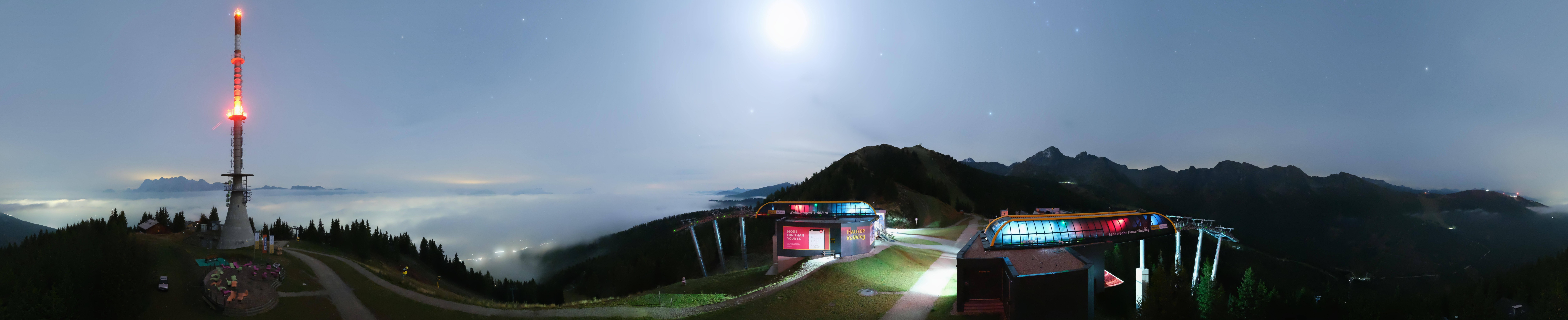 Archiv Foto Webcam Hauser Kaibling: Panorama Sendemast