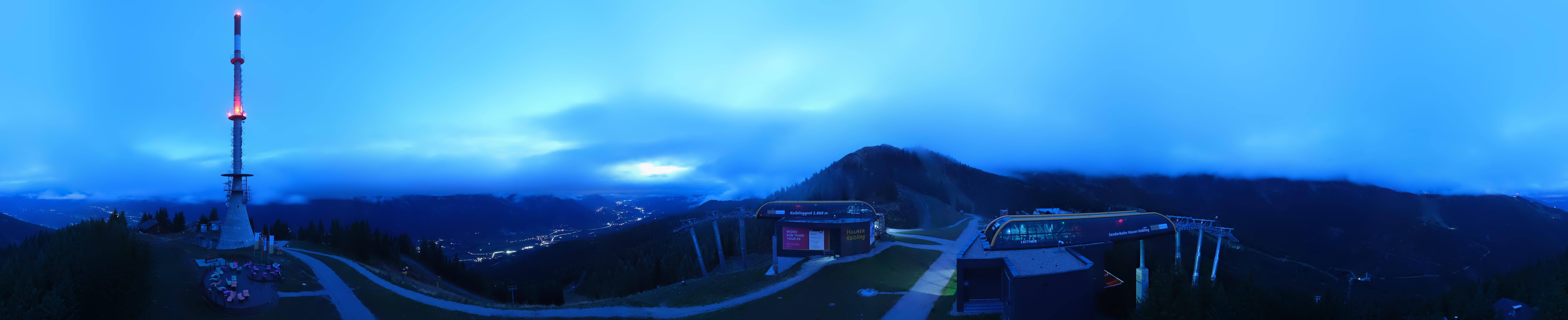 Archiv Foto Webcam Hauser Kaibling: Panorama Sendemast