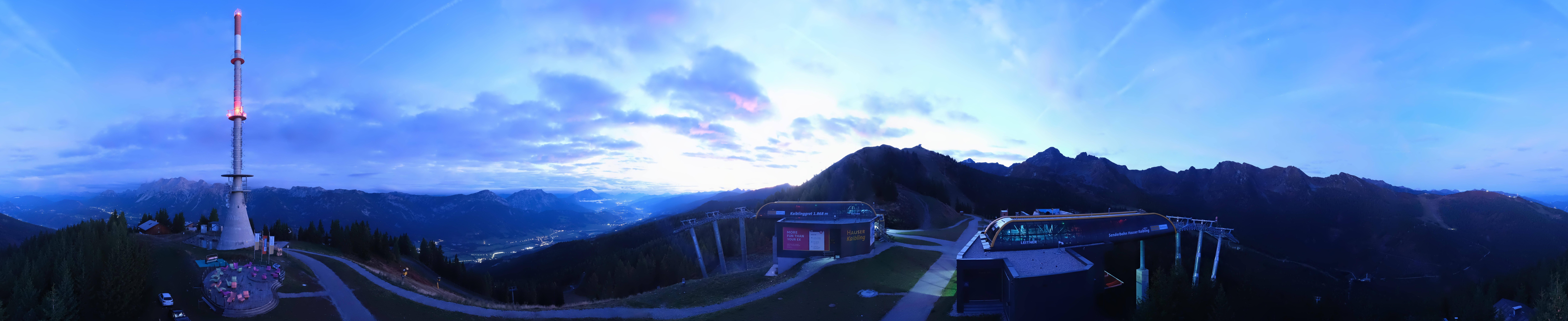 Archived image Webcam 360 degree Panoramic view Hauser Kaibling