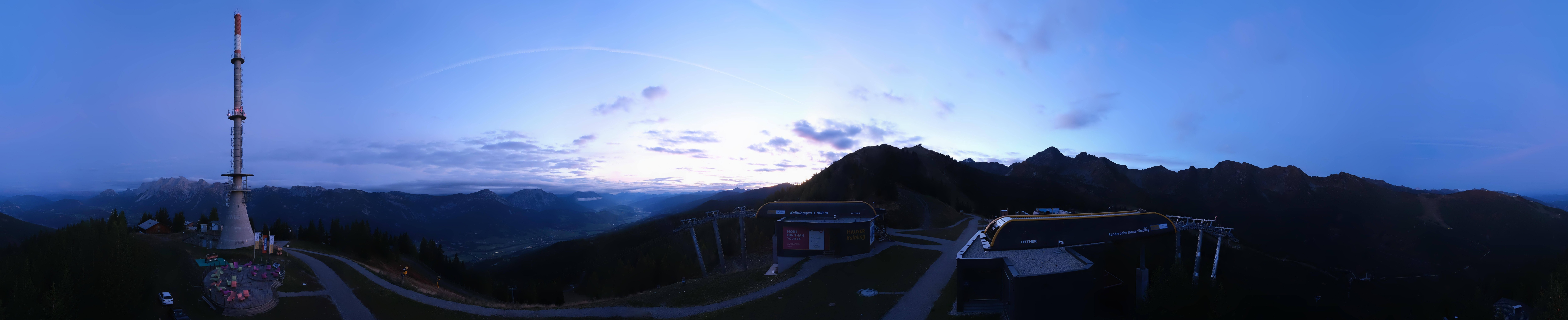Archived image Webcam 360 degree Panoramic view Hauser Kaibling