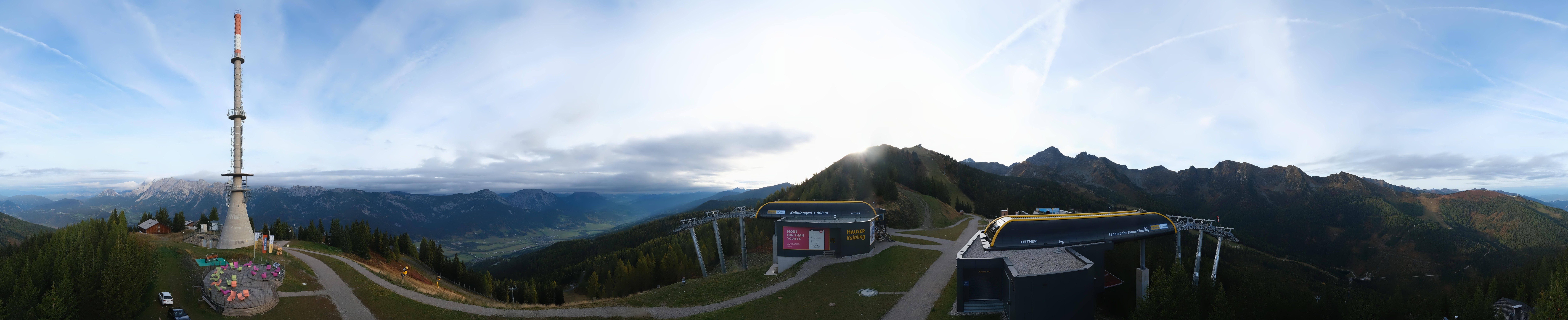 Archived image Webcam 360 degree Panoramic view Hauser Kaibling