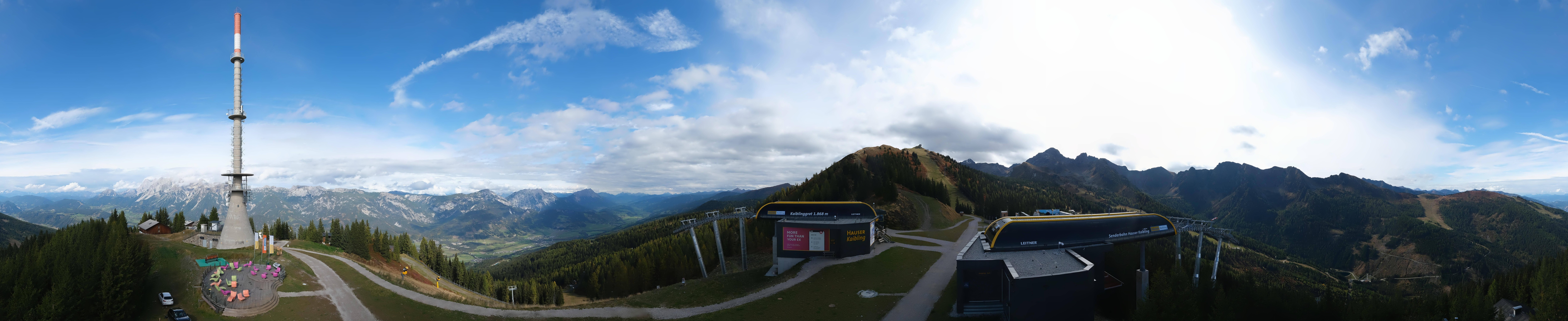 Archived image Webcam 360 degree Panoramic view Hauser Kaibling
