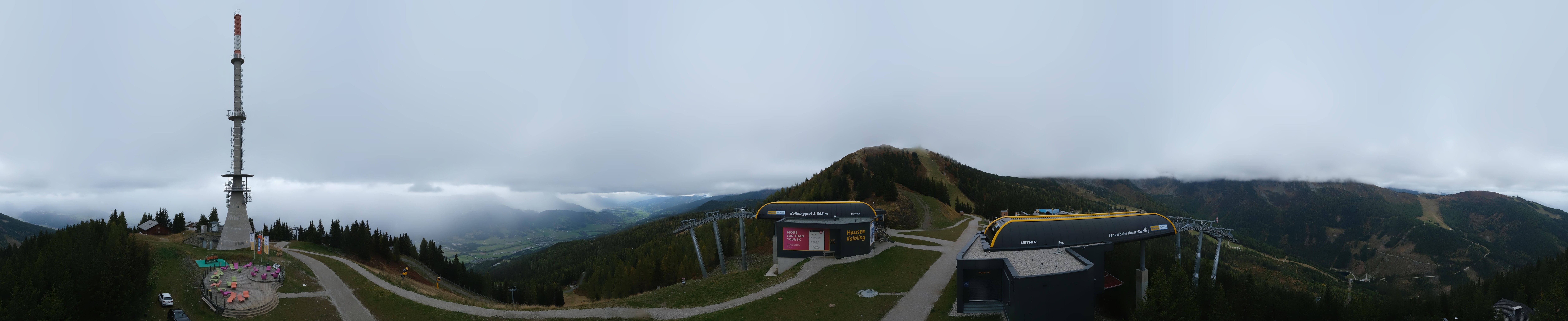 Archived image Webcam 360 degree Panoramic view Hauser Kaibling