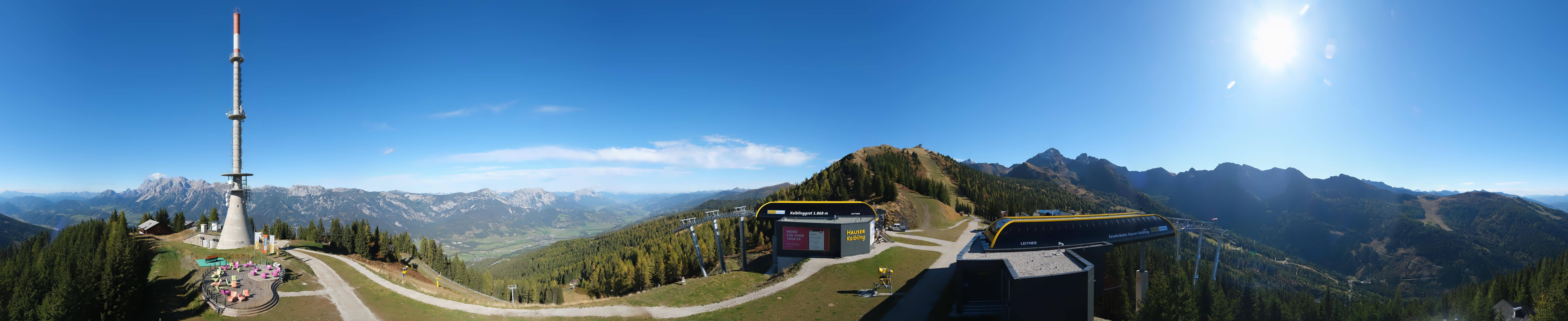 Archived image Webcam 360 degree Panoramic view Hauser Kaibling