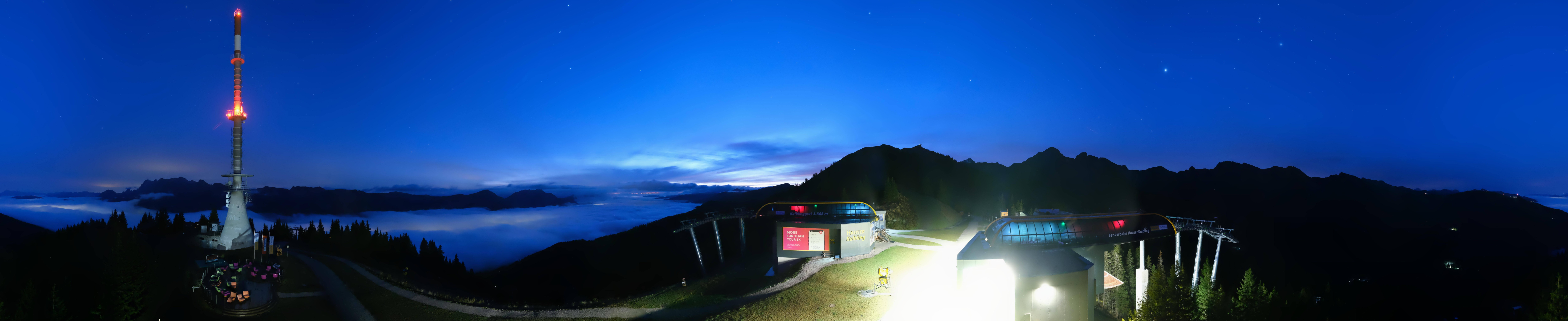 Archiv Foto Webcam Hauser Kaibling: Panorama Sendemast