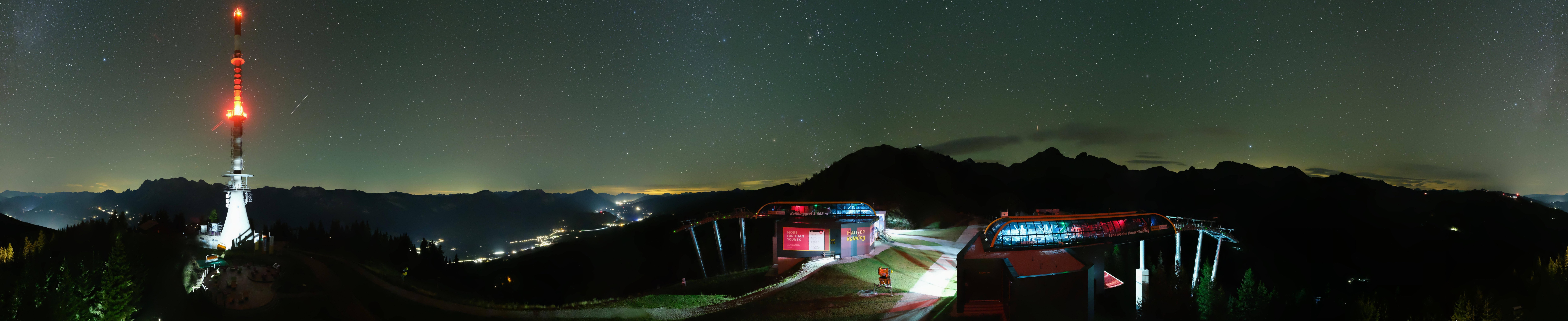 Archiv Foto Webcam Hauser Kaibling: Panorama Sendemast