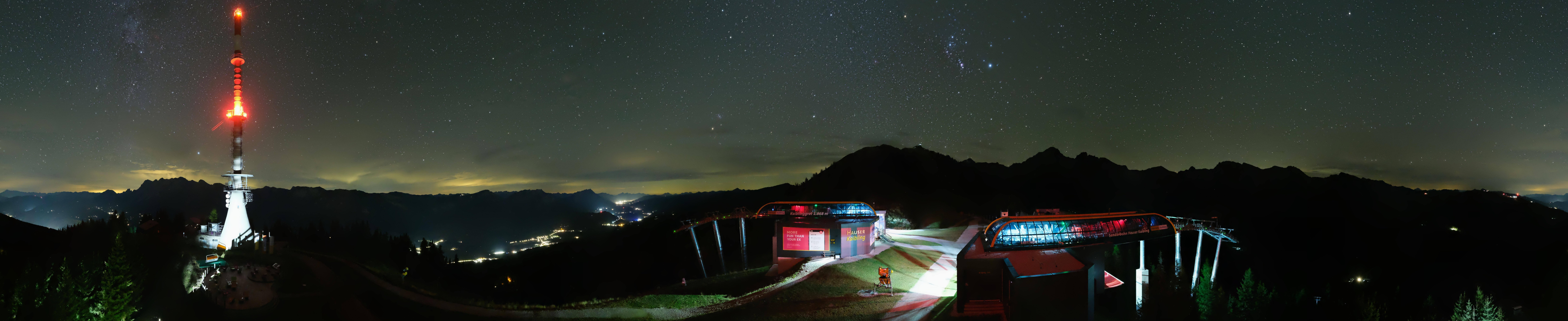 Archiv Foto Webcam Hauser Kaibling: Panorama Sendemast