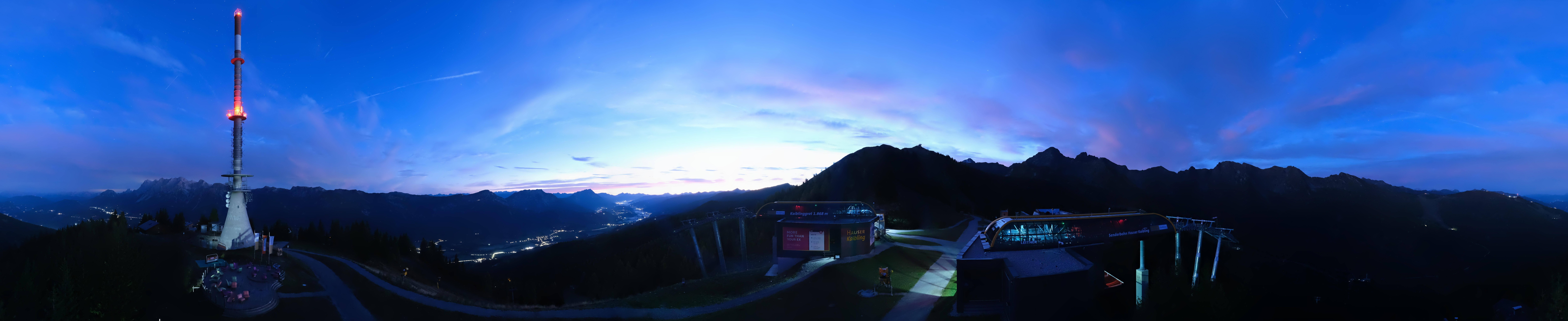 Archiv Foto Webcam Hauser Kaibling: Panorama Sendemast