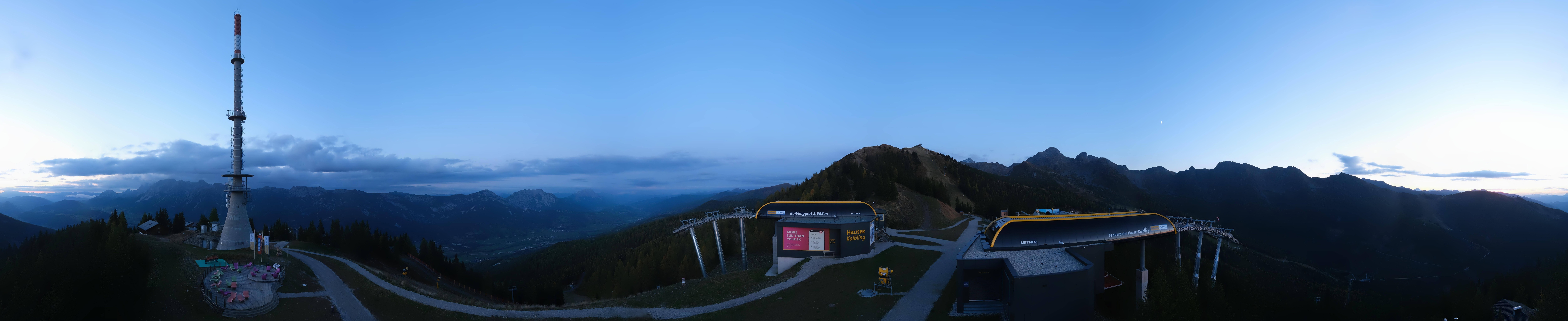 Archiv Foto Webcam Hauser Kaibling: Panorama Sendemast