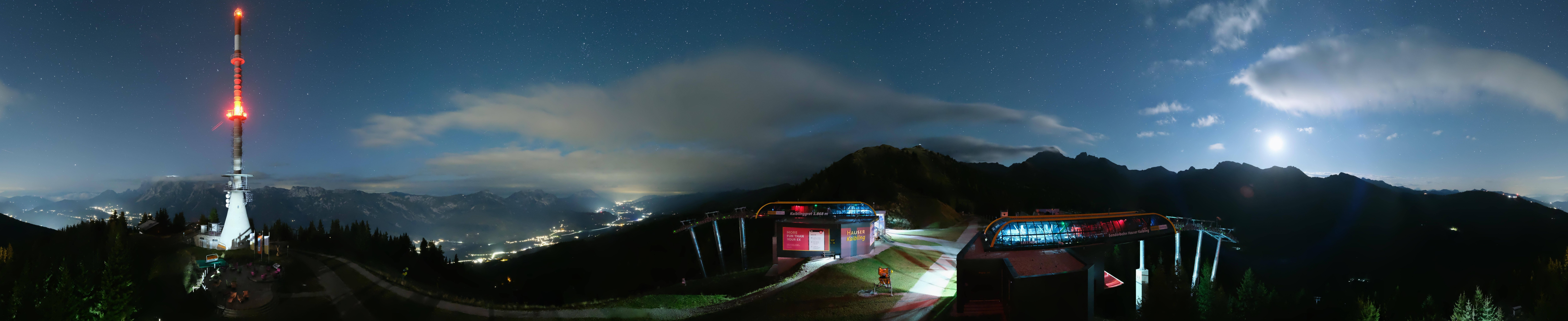 Archiv Foto Webcam Hauser Kaibling: Panorama Sendemast
