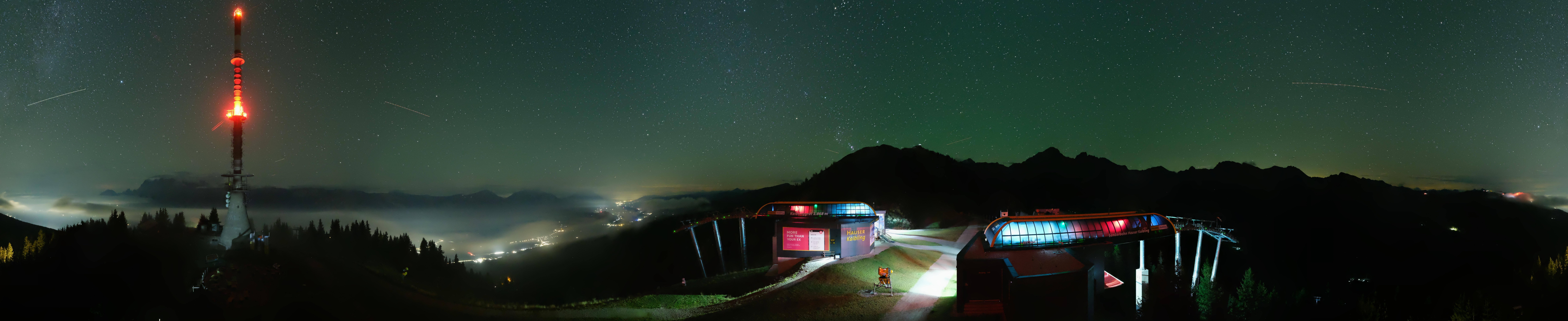 Archiv Foto Webcam Hauser Kaibling: Panorama Sendemast