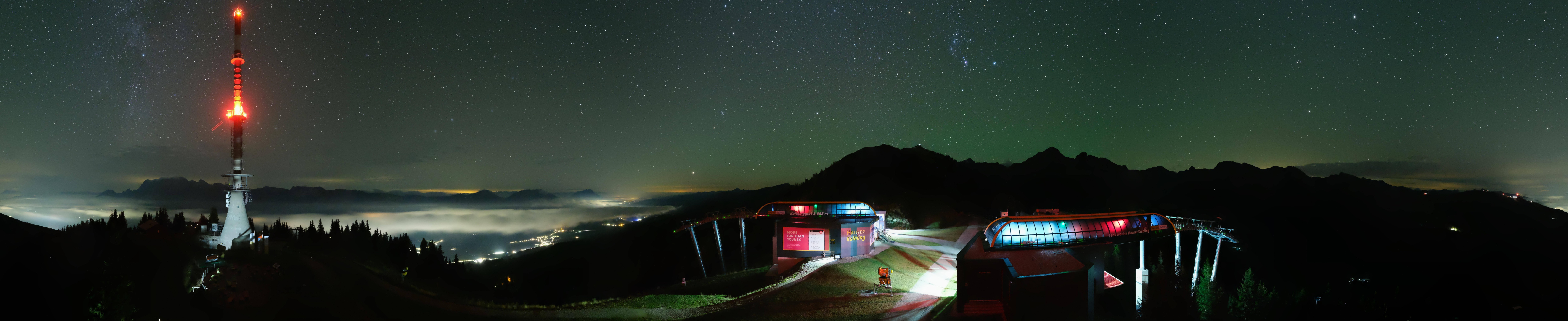 Archiv Foto Webcam Hauser Kaibling: Panorama Sendemast