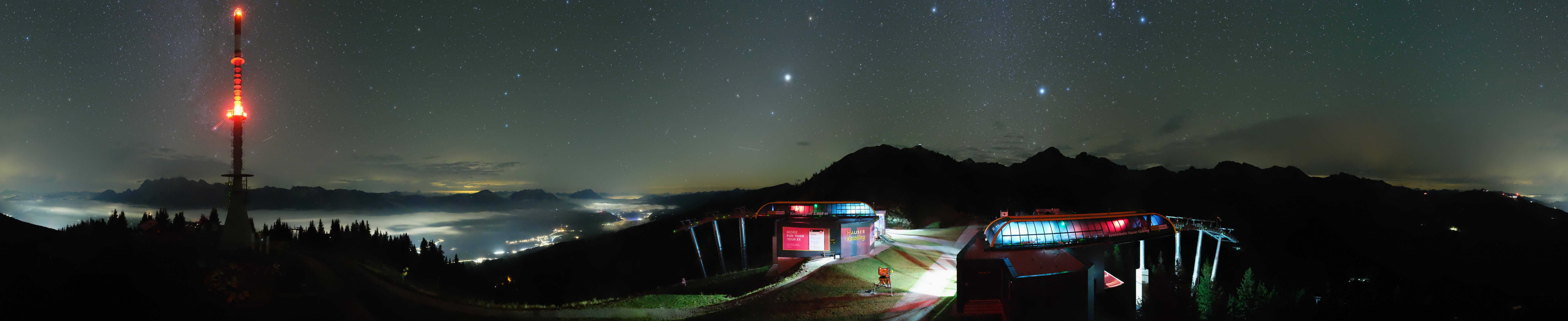 Archiv Foto Webcam Hauser Kaibling: Panorama Sendemast