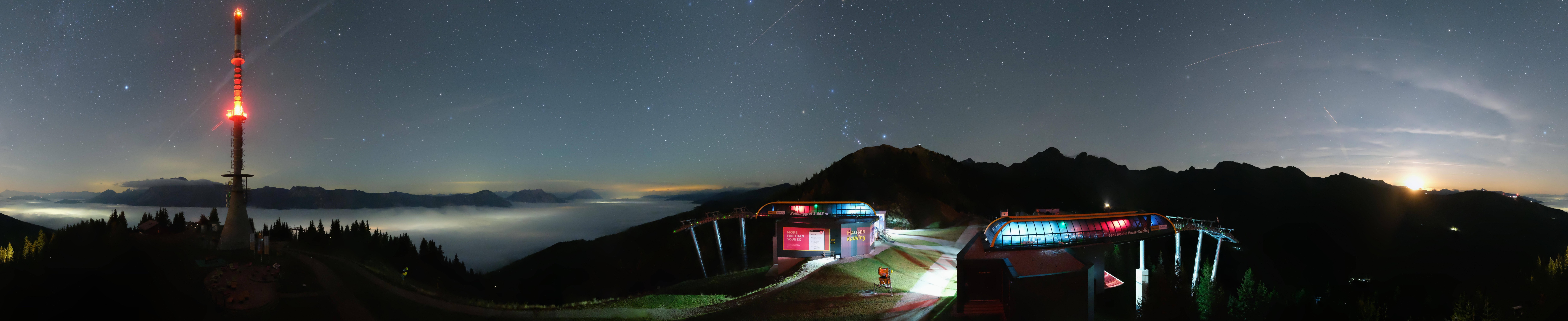 Archiv Foto Webcam Hauser Kaibling: Panorama Sendemast