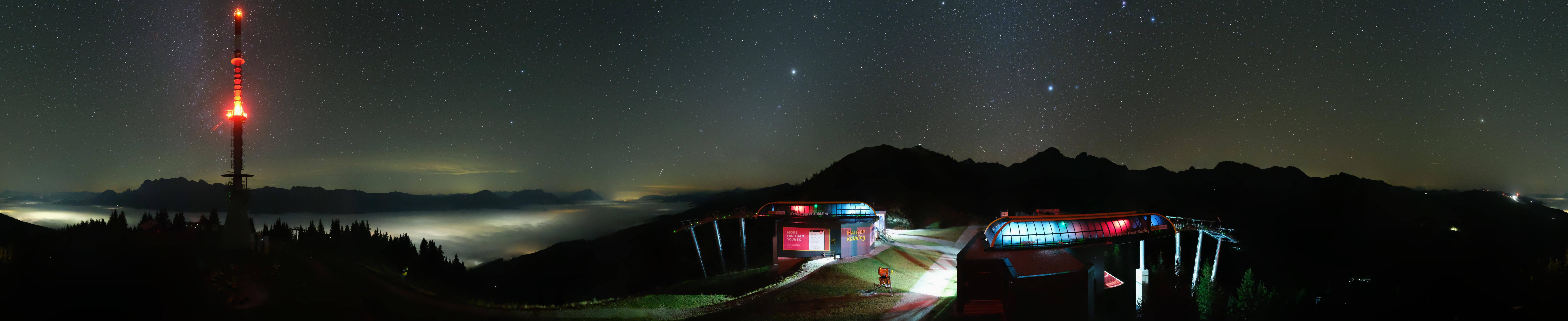 Archiv Foto Webcam Hauser Kaibling: Panorama Sendemast