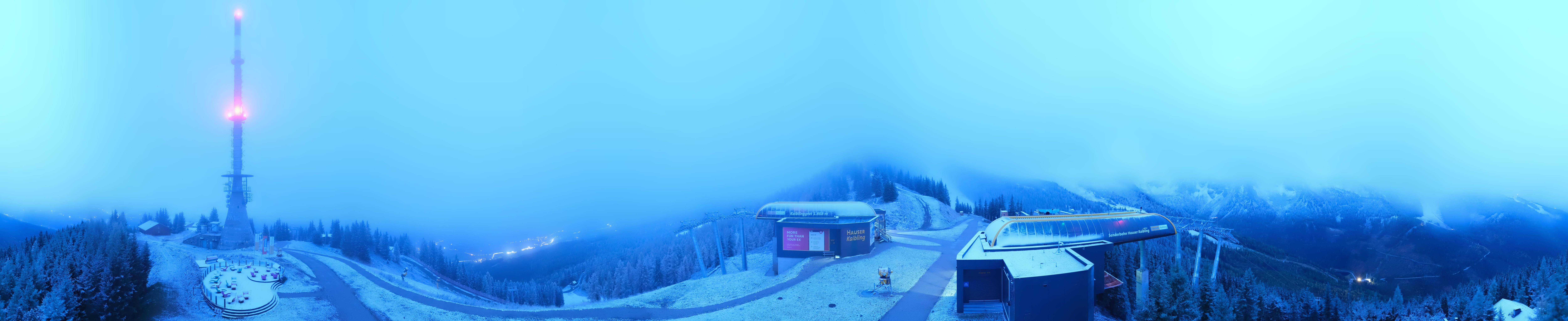 Archiv Foto Webcam Hauser Kaibling: Panorama Sendemast