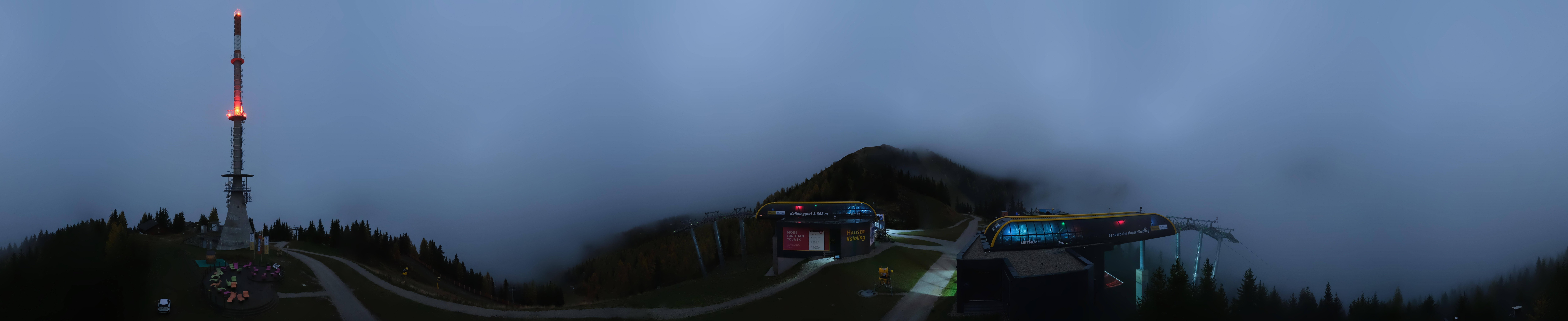 Archiv Foto Webcam Hauser Kaibling: Panorama Sendemast