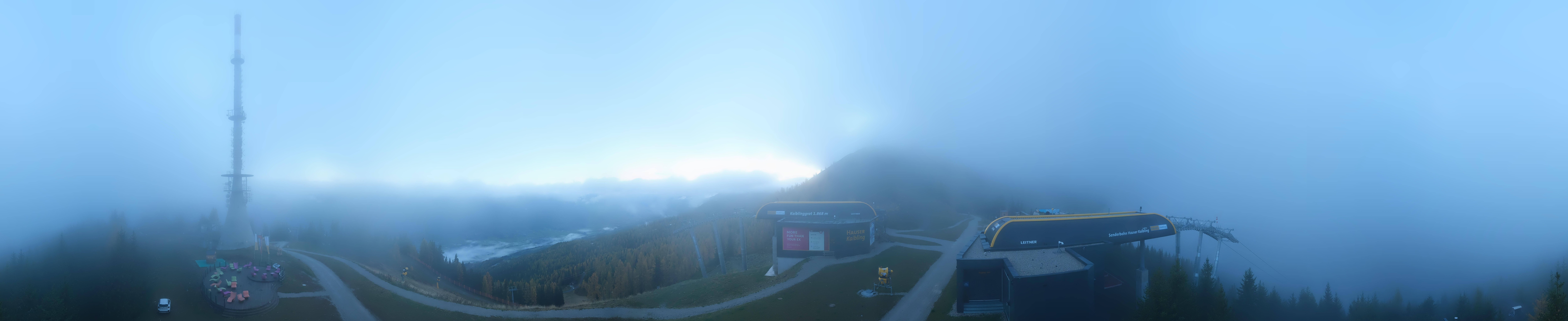 Archiv Foto Webcam Hauser Kaibling: Panorama Sendemast