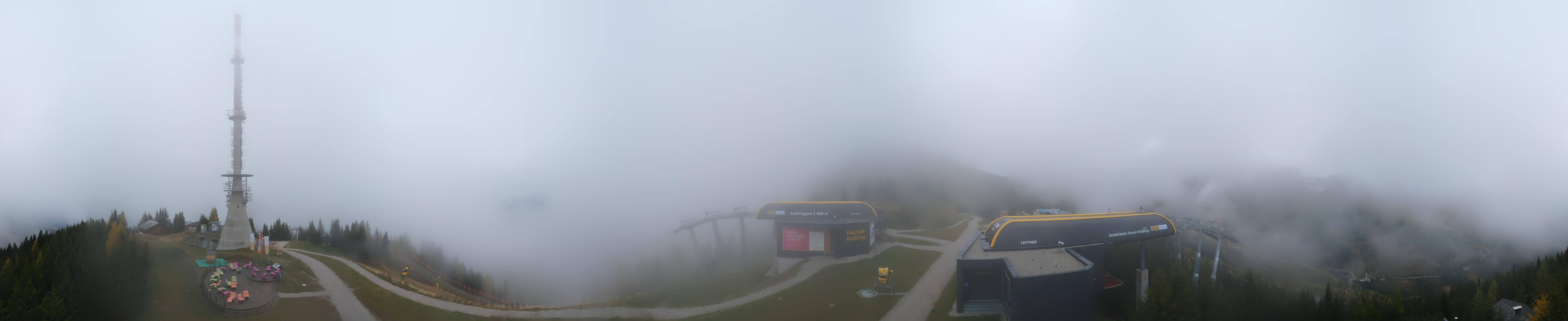 Archiv Foto Webcam Hauser Kaibling: Panorama Sendemast
