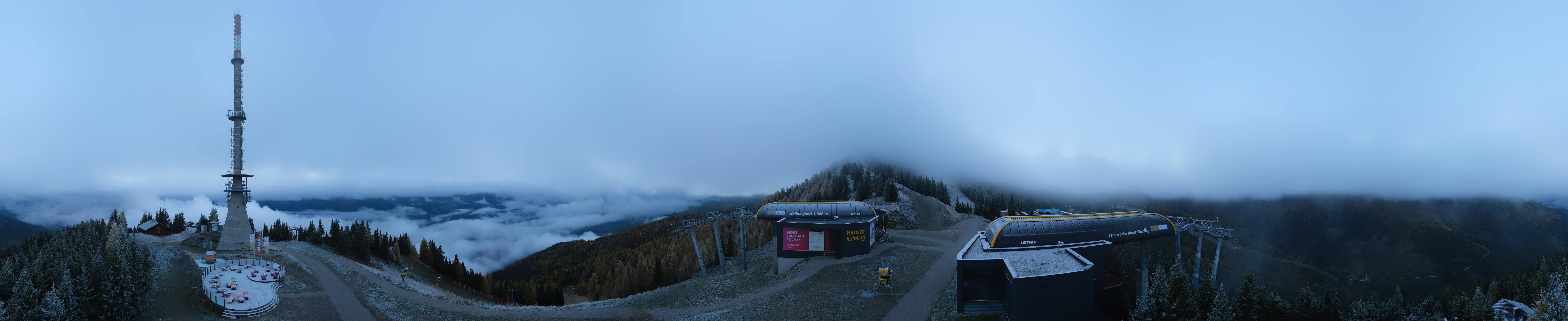 Archiv Foto Webcam Hauser Kaibling: Panorama Sendemast
