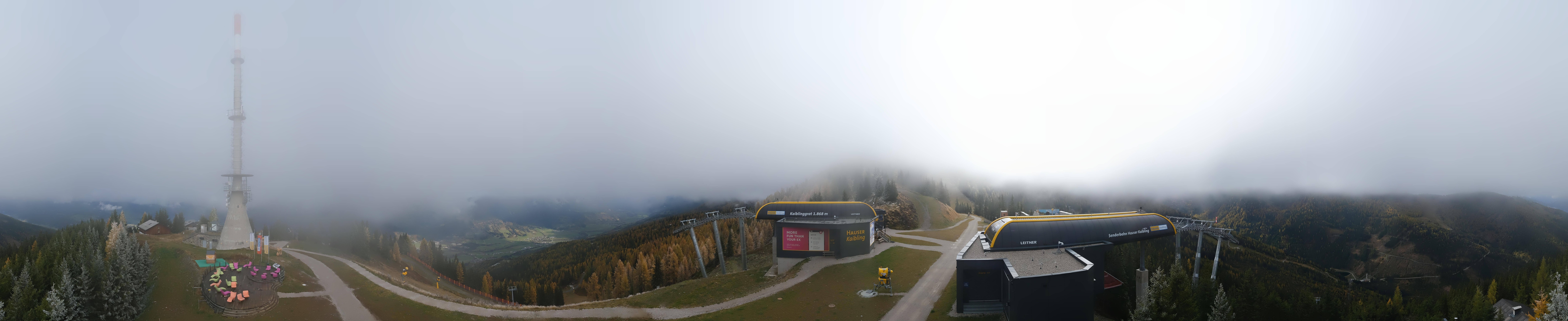 Archiv Foto Webcam Hauser Kaibling: Panorama Sendemast