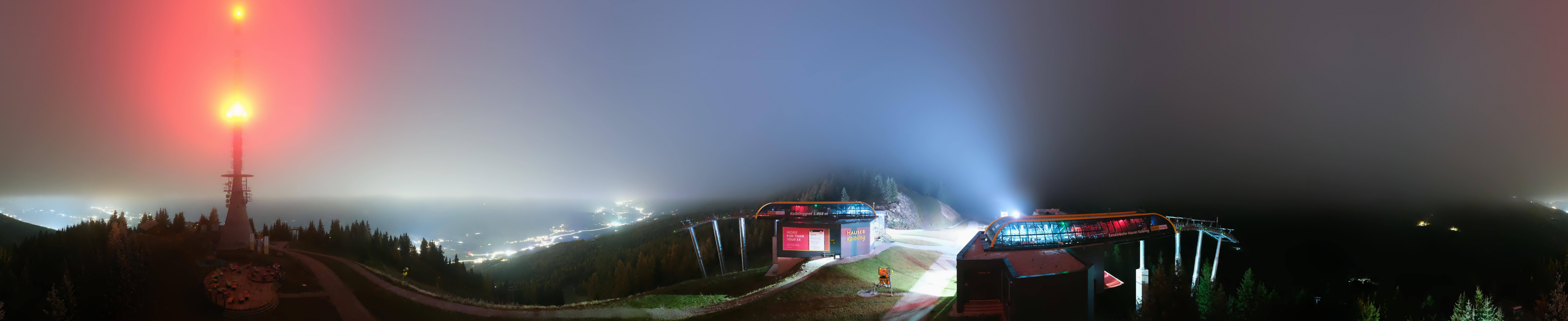 Archiv Foto Webcam Hauser Kaibling: Panorama Sendemast