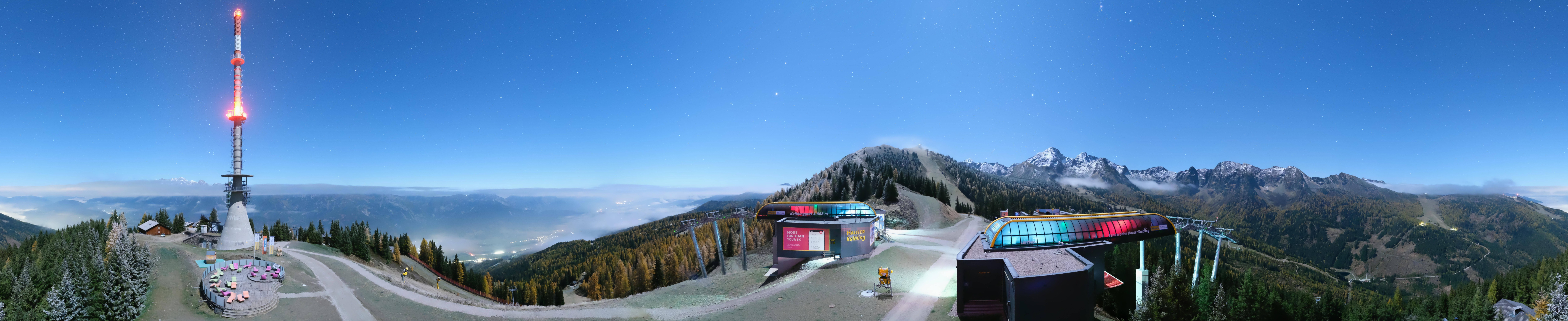 Archiv Foto Webcam Hauser Kaibling: Panorama Sendemast