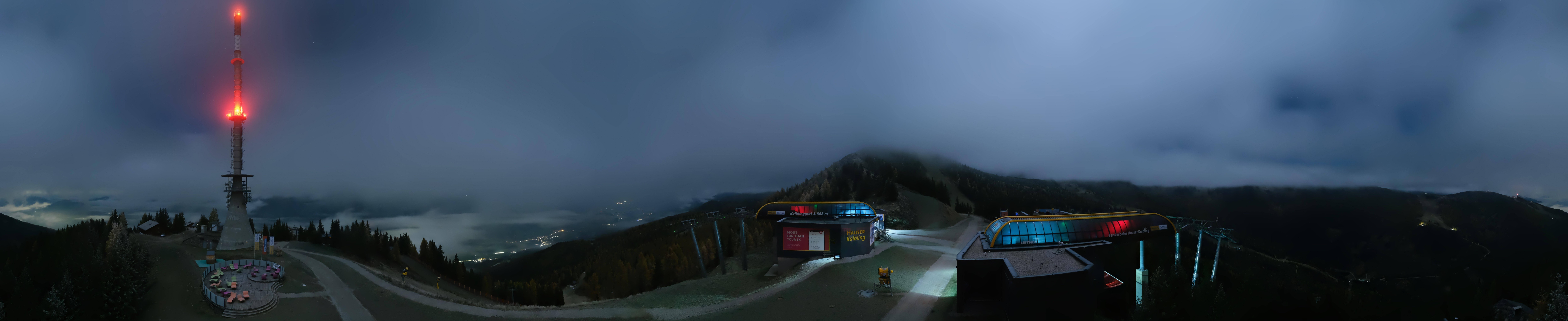 Archiv Foto Webcam Hauser Kaibling: Panorama Sendemast