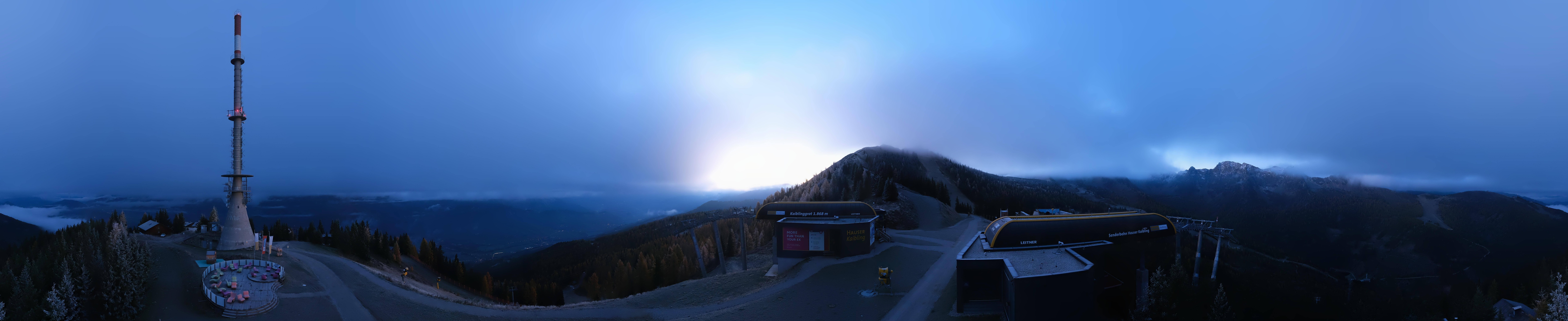 Archiv Foto Webcam Hauser Kaibling: Panorama Sendemast
