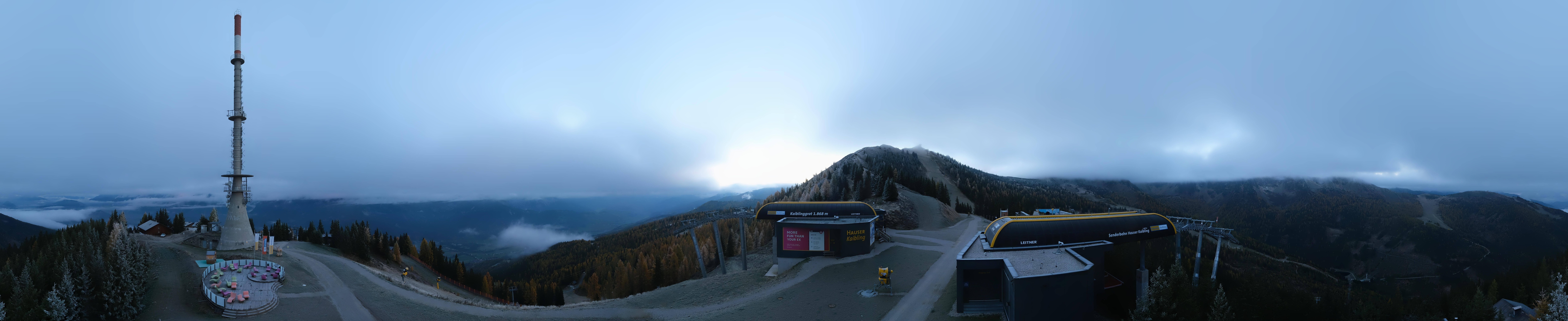 Archiv Foto Webcam Hauser Kaibling: Panorama Sendemast