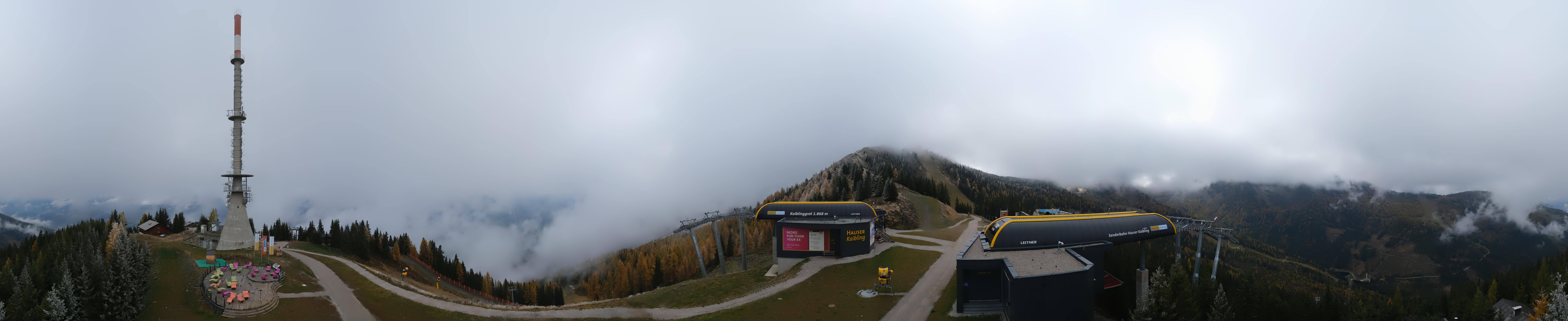 Archiv Foto Webcam Hauser Kaibling: Panorama Sendemast