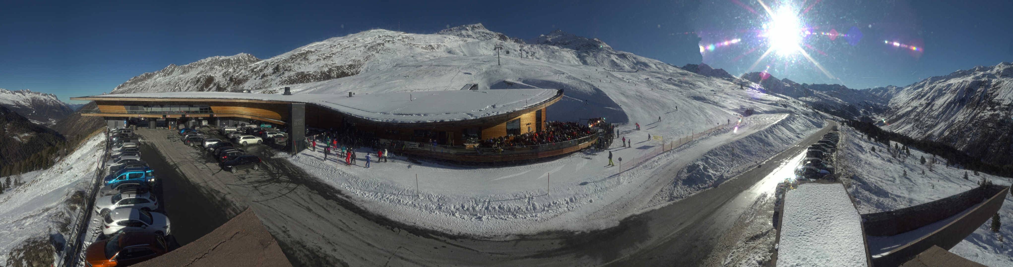 Archiv Foto Webcam Timmelsjoch: Mautstation Top Mountain Crosspoint