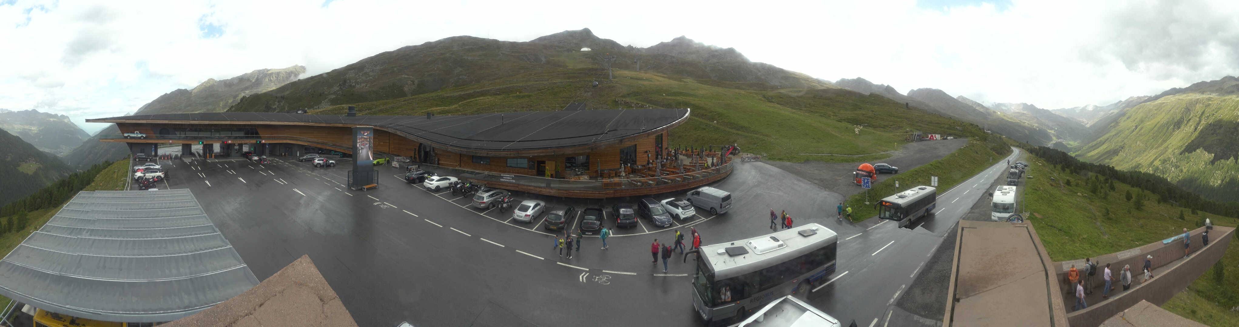 Archiv Foto Webcam Timmelsjoch: Mautstation Top Mountain Crosspoint
