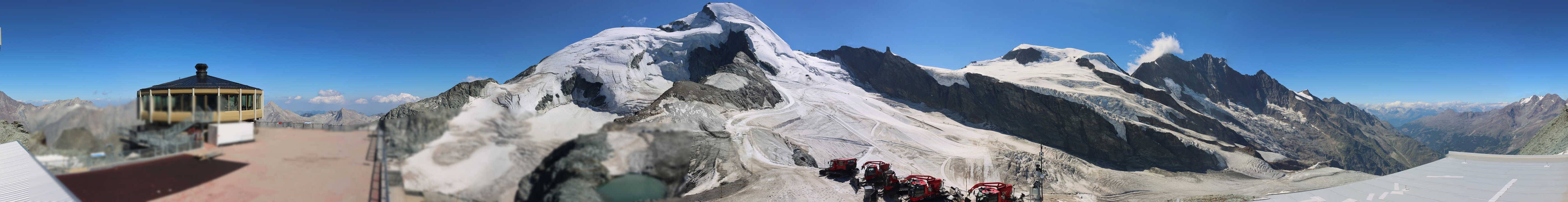 Archived image Webcam View Mountain Restaurant Mittelallalin